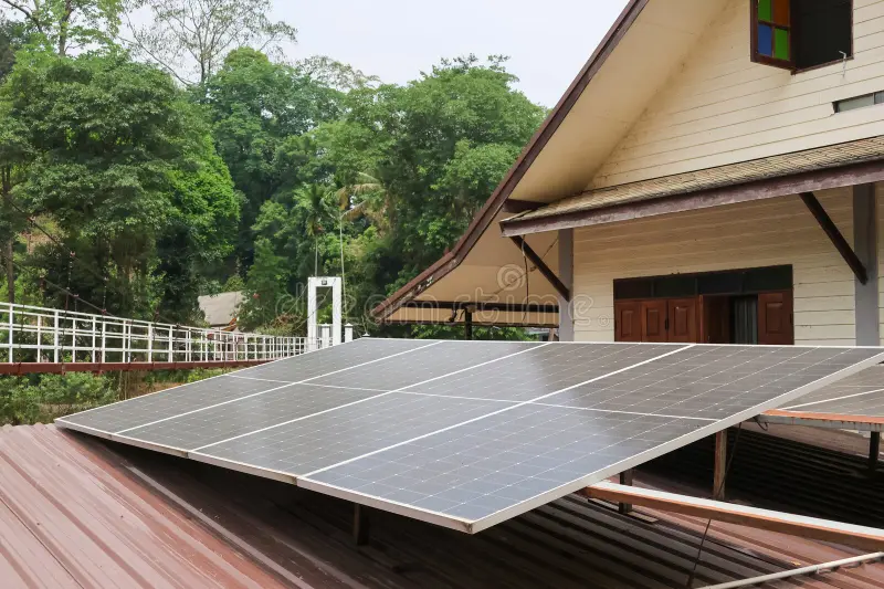 Sunscape solar panels installed on a Kenyan home rooftop